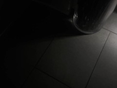 Cuckold listens to his wife at the door. Part 2