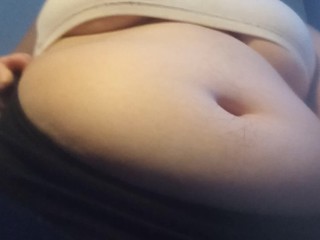 Underboob and Belly Play