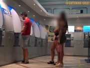 Preview 2 of Two Sexy Brazilians Want His Dick After They See His Bank Balance
