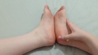 I get excited by touching my feet before going to study pinay