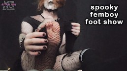 ⊹ spooky femboy foot show ⊹