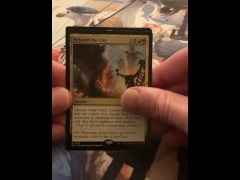 Opening a Pack of Trading Cards