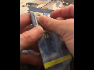 Opening a Pack of Trading Cards