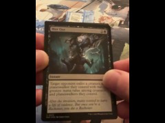 Opening a Pack of Trading Cards