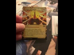 Opening a Pack of Trading Cards