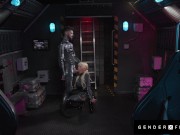 Preview 3 of Horny Trans Astronaut Bangs Cheating Hunk - Brittney Kade - GenderXFilms