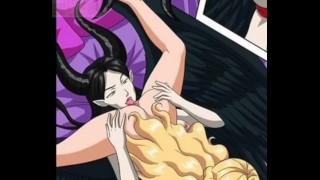 Maleficent eats Princess Aurora's wet pussy - Hentai
