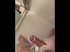 Jerking My Cock in the Shower Part II (Cumshot)