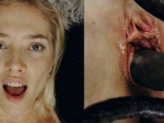 Blonde Influencer Bound and Creampied by her Pet Monster