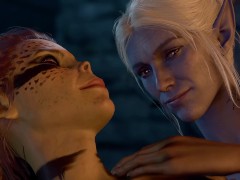 Baldur's Gate 3 (bg3) Lae'zel and Minthara Romance Scene - Screenshot 11 of 16 - Balder S Gate