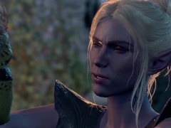 Baldur's Gate 3 (bg3) Lae'zel and Minthara Romance Scene - Screenshot 5 of 16 - Romance