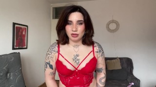 Thick ass tatted wife saves cuckold's job