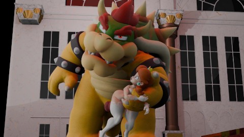 Mario, Daisy et Bowser - L’histoire tragique de Princess Daisy dessin animé porno