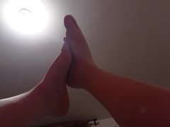 I masturbate with my feet in my stepfather's bed! pinay