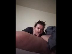 Sucking hubby's brothers dick
