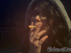 Night Smoking when is Minus Temperature Outside be with me at this moment