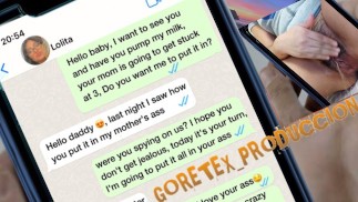 Dirty conversation on WhatsApp with my stepdaughter she sends me a video of herself masturbating