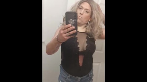 Teaser vid. Crossdresser getting ready for night of fucking