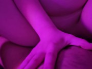 Preview 3 of Little slut gets choked while hard fuck she is moaning too loud, gets fucked deep and hard horny POV