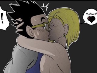 Gohan Fucks with the Busty Blonde Android 18 - Dragon Ball Hentai