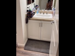 Petite Latina POV Blowjob with Step Sis cum on face