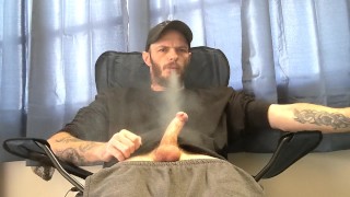 Big dick and good weed + cumshot ( smoke and stroke )