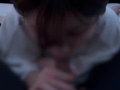 立ちフェラでギンギンにさせて最後は精子をごっくん♡ cum in mouth gokkun