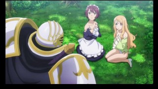 Sexo selvagem a três com cavaleiro na floresta Anime Hentai uncensored