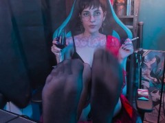 Celebrating New Year's eve drinking and Smoking a Cigarette