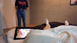 Step Sister Caught me Jerking Off and Helped me Cum in Her Mouth