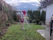 Preview 6 of Sneaker Pee and Warm Sprinkler Fun with Nerdy Faery
