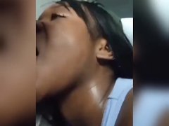 Cute Ebony College Student Kiyana Sucks off her Professor Pt4