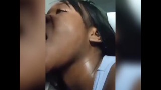 Cute Ebony College Student Kiyana Sucks off her Professor Pt4
