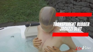 Transparent Rubber Jacuzzi Slut - Versão completa disponível na minha página