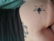 Preview 3 of Suicide Girl Twerks Her Big Tatted Ass on My Dick