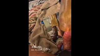 Pierced Weenie Stimulated to Juicy Orgasm