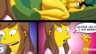 Homer rucha się z kilkoma gorącymi dojrzałymi kobietami xxx