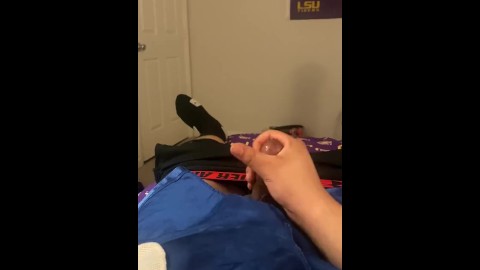 Cumming in Nike Elite Socks