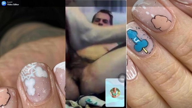 porc cum in footjob for my nails