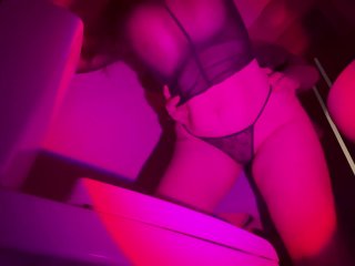 I Fuck BigTits stepsister after graduation from school in the toilet and cum on her Big Boobs