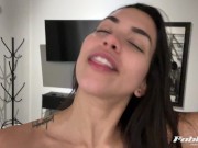 Preview 1 of Horny Girl with Perfect Body Masturbating and Spitting