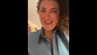 Sexy hot milf has a surprise to make you happy