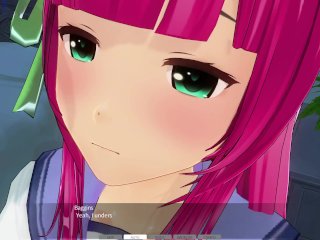Angel Beats! Yuri taken to dinner then getting her mouth stuffed