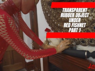 Transparant Rubberen Object Onder Red Visnet - Volledige Versie Beschikbaar Op Mijn Webpagina
