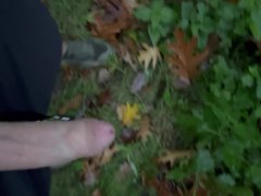 CBT | Cumming using netles during run in woods