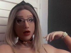 Rubber Doll in Full Gold  | Miss Eva Mae | Female Masker & Living Doll