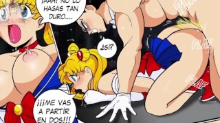 Vegeta bedriegt Bulma en neukt met Serena ep.1 - Sailor moon