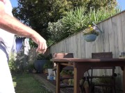 Preview 2 of NZ Trashy MILF slut fucked hard outdoors on picnic table