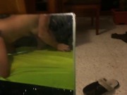 Preview 5 of Two internet guys fuck her and cum inside