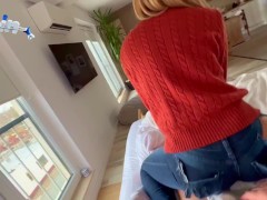 stepsister wanted to fuck in torn jeans - Screenshot 5 of 16 - Bedroom
